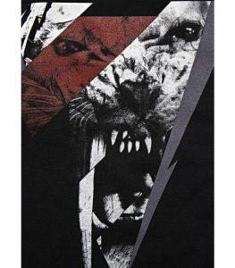 Alpha Wolf Black T-shirt - Image 2