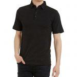Black Cotton-Jersey Slim Fit Polo
