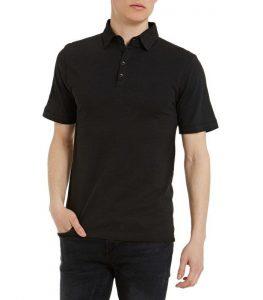 Black Cotton-Jersey Slim Fit Polo