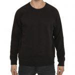 Black Cotton-Jersey Sweatshirt