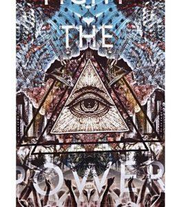 FIGHT THE POWER GRAPHIC ALL OVER PRINT BLACK T-SHIRT - Image 3