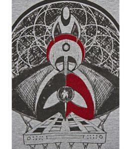 Red Angel Grey T-shirt - Image 3