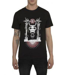 Red Explosion Black T-shirt