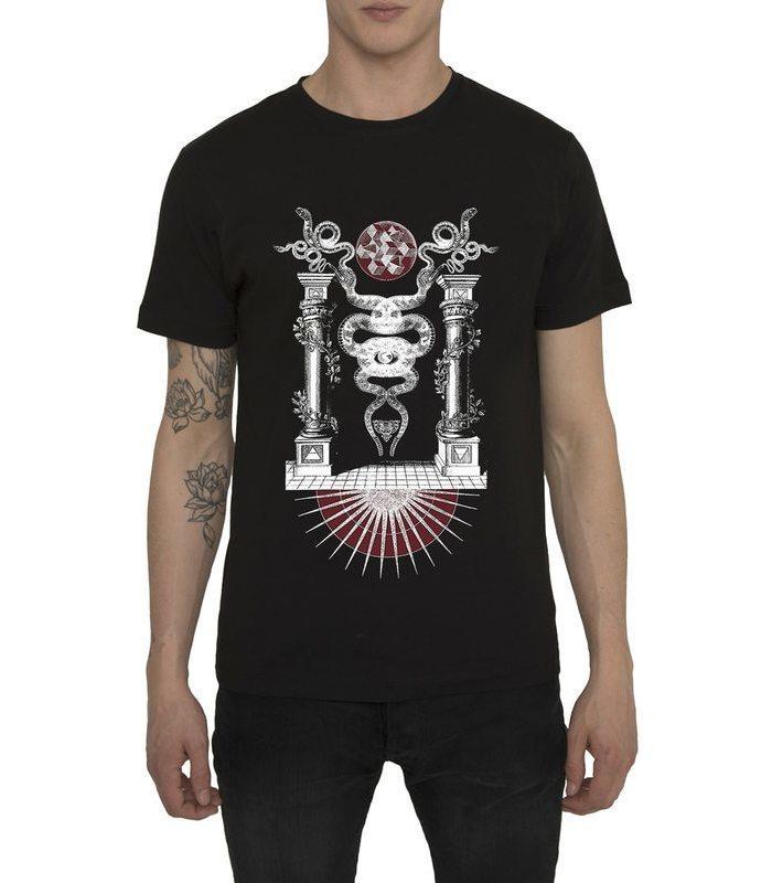 Red-Explosion-Black-T-shirt-front