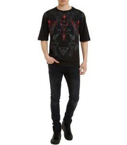 Red Scream Black T-shirt