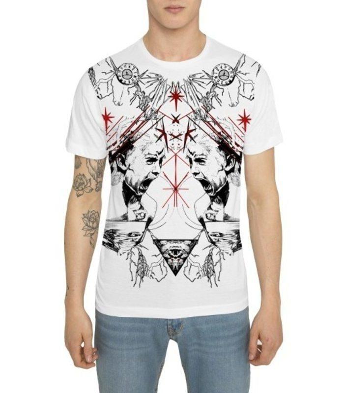 Red-Scream-Cotton-Jersey-T-shirt-front