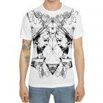 Red Scream White Cotton-Jersey T-shirt