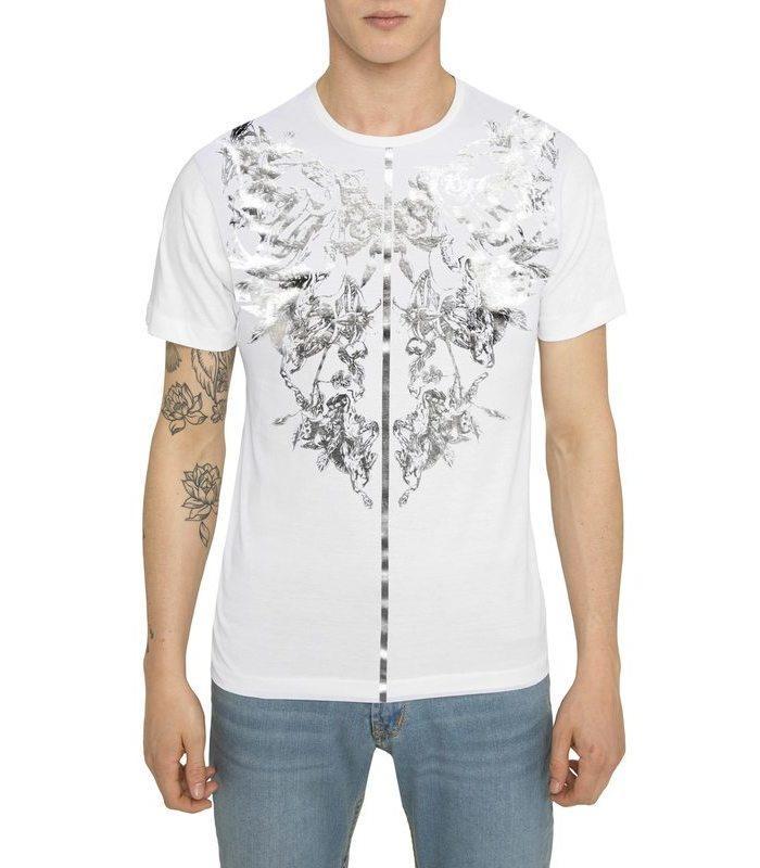 Scorpion-Silver-White-T-shirt-front