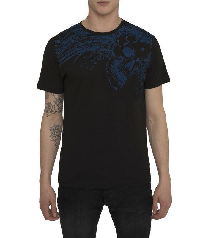 Skull-Illusion-Black-T-shirt-front
