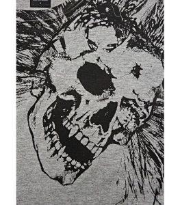 Skull Illusion Grey T-shirt - Image 3