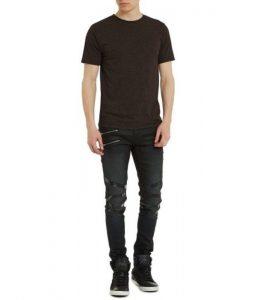 Slim Fit Dark Grey T-shirt - Image 2