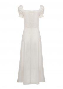 Off-white poplin long-dress - Image 3