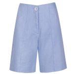 Baby blue linen shorts