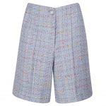 Baby blue tweed shorts