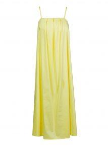 Yellow popline dress