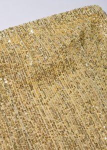 Yellow strapless sequin dress - Image 3