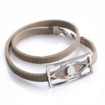 Leather Bracelet on Eye