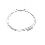 Silver White Mitos Bracelet