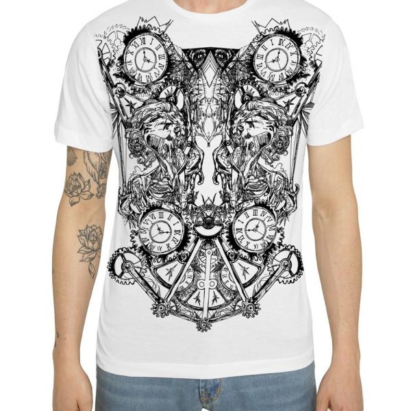 WARFARE GRAFFITI TATTOO PRINTED PRINT WHITE T-SHIRT