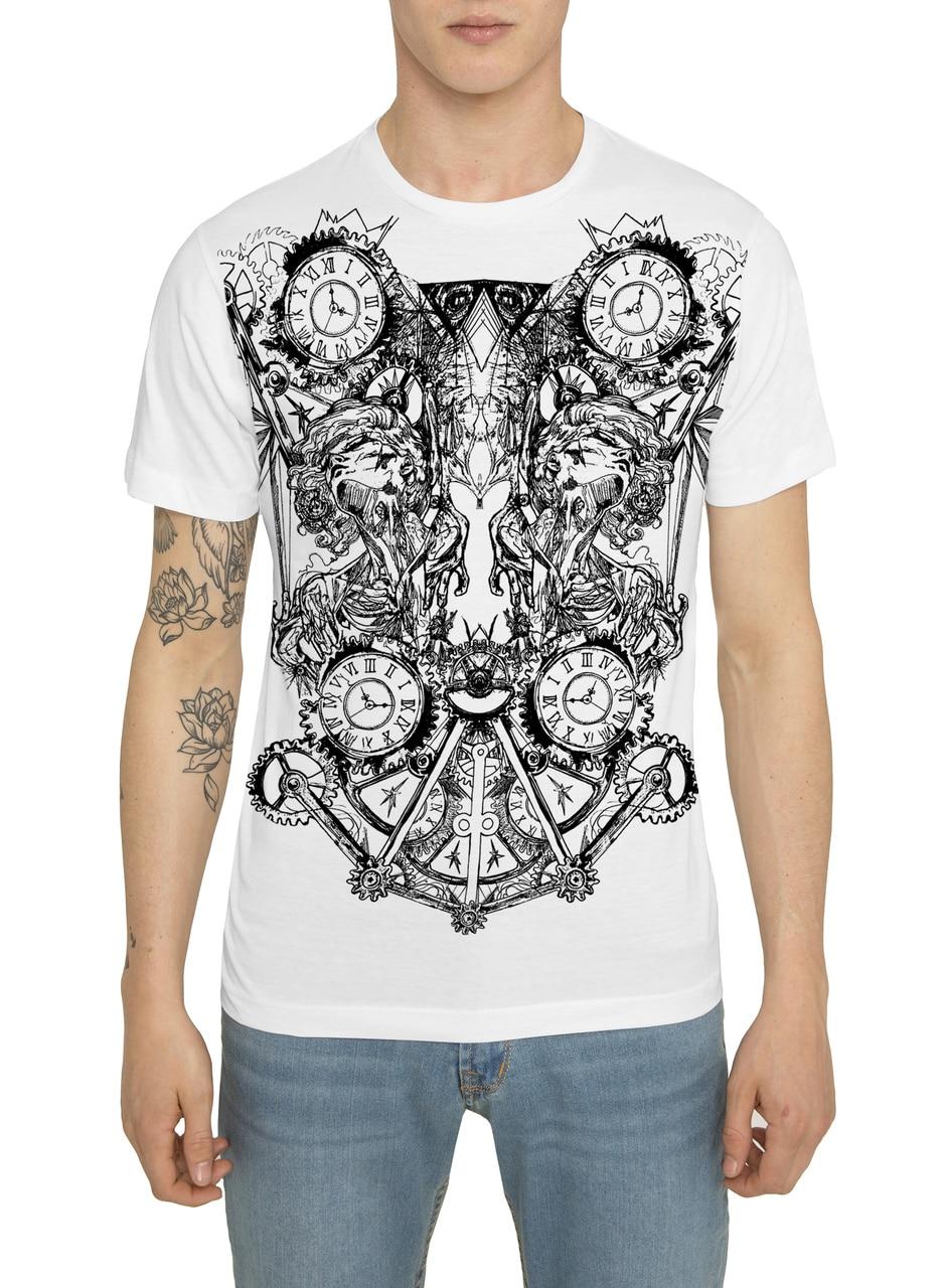WARFARE GRAFFITI TATTOO PRINTED PRINT WHITE T-SHIRT WARFARE GRAFFITI TATTOO PRINTED PRINT WHITE T-SHIRT